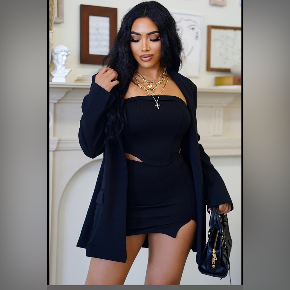 Fashion Nova Sasha Open Front Blazer NWT 2x